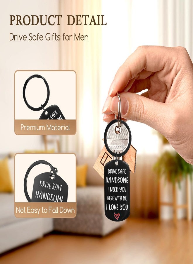 Happy Pop Gifts for Boyfriend - Romantic Valentine Gifts for Him Husband, Anniversary Candles for Men, Christmas Drive Safe Keychain - Image 5